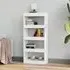 Raivos Bookshelf Room Divider - White, Engineered Wood