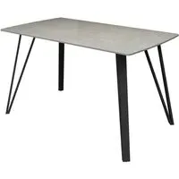 Raleigh Dining Table - Grey, Sintered Stone Ceramic