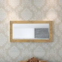Ramiro Baroque Style Wooden Wall Mirror - Gold alternate view