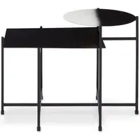 Ramita 2-Tier Side Table - Black, Metal
