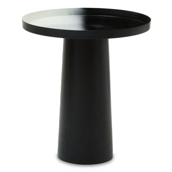 Ramita Round Side Table - Black, Metal image