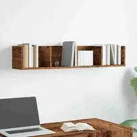 Ramona 100cm Wall Hung Shelving Unit - Brown alternate view
