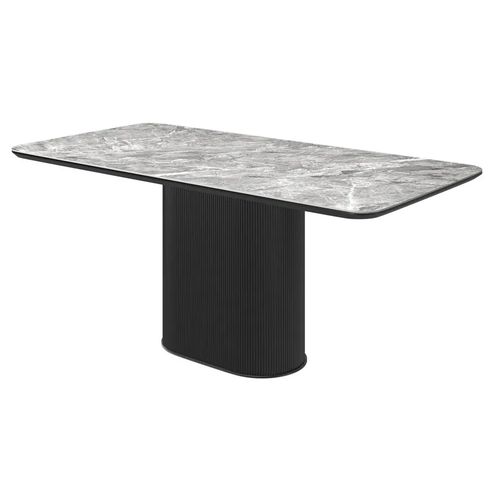 Ramona Ceramic Dining Table - Gloss Grey product