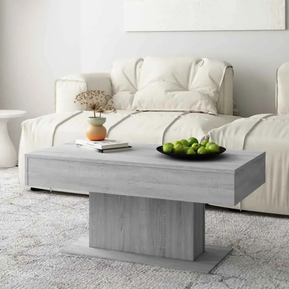 Ramona Rectangular Coffee Table - Grey Sonoma, Engineered Wood product