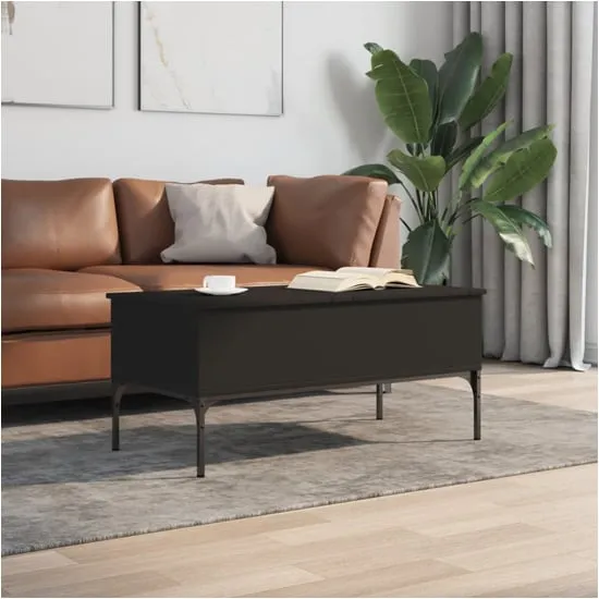Ramsey Coffee Table with Lift Top - Black, Engineered Wood