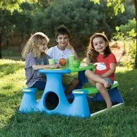 Ramsey Picnic Bench - Blue, Polypropylene alternate view