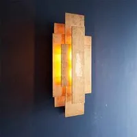 Randolph Sculptural Wall Light - Antique Gold, Metal alternate view