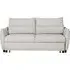 Randolph Sofa Bed with Black Legs - Light Grey, Fabric