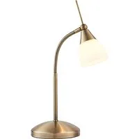 Range Touch Task Table Lamp with Dimmer - White, Antique Brass alternate view