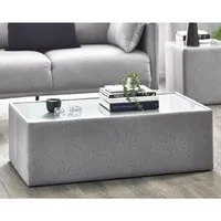 Rania Coffee Table - Grey, Glass