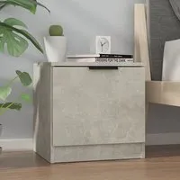 Ranya Bedside Cabinet with 1 Door - Concrete Effect, Engineered Wood alternate view
