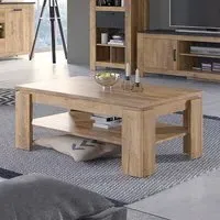 Rapilla Rectangular Coffee Table - Chestnut, Wood