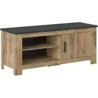 Rapilla TV Stand with Door - Chestnut, Wood