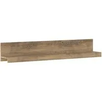 Rapilla Wide Wall Shelf - Chestnut, MDF alternate view