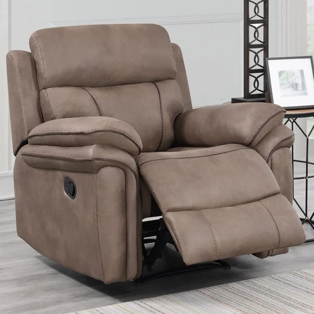 Rasalas 1-Seater Recliner Sofa - Sahara, Fabric