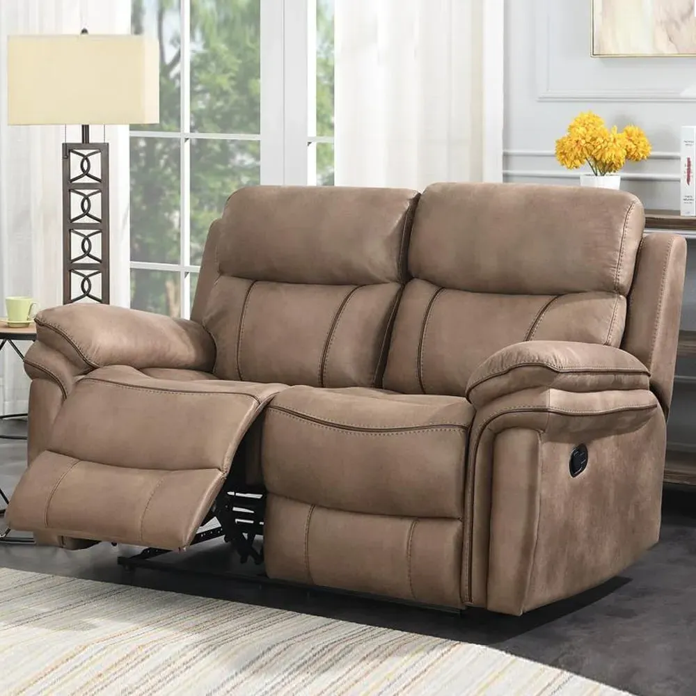 Rasalas 2-Seater Recliner Sofa - Sahara, Fabric