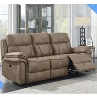 Rasalas 3-Seater Reclining Sofa - Sahara, Fabric alternate view