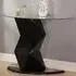 Rasida Clear Glass Console Table - Clear, Glass