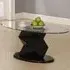 Rasida Oval Coffee Table - Clear, Glass