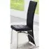 Ravenna Dining Chair - Black, Faux Leather