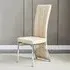 Ravenna Dining Chair - Taupe, Faux Leather