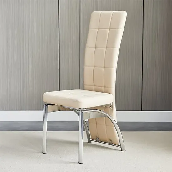 Ravenna Dining Chair - Taupe, Faux Leather image