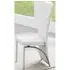 Ravenna Dining Chair - White, Faux Leather