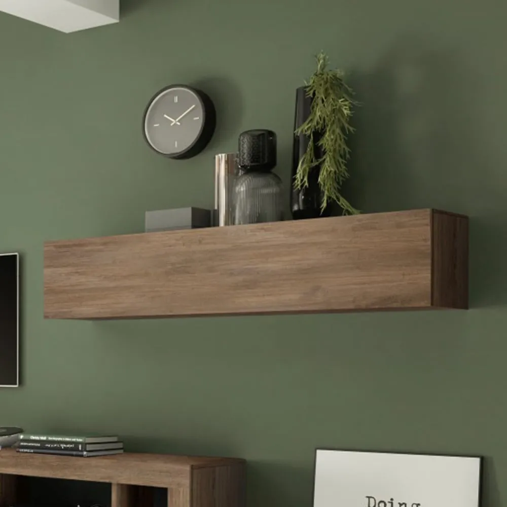 Raya Wooden Lift Up Flap Wall Shelf - Mercure image