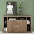 Raya Wooden Sideboard with 2 Doors 3 Drawers - Mercure