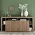 Raya Wooden Sideboard with 4 Doors - Mercure