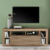 Raya Wooden TV Stand with 1 Flap Door - Mercure