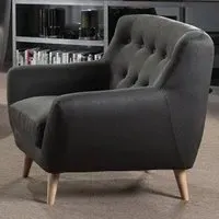 Rayssa 1-Seater Sofa - Grey, Fabric