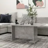 Rayya Rectangular Coffee Table - Concrete Effect, Engineered Wood