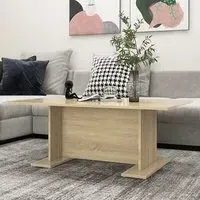 Rayya Rectangular Coffee Table - Sonoma Oak, Engineered Wood