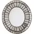 Raze Oval 3D Mosaic Wall Mirror - Antique Silver