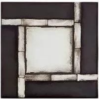 Raze Square Tiled Wall Mirror - Antique Black