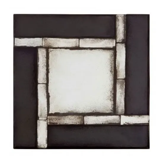 Raze Square Tiled Wall Mirror - Antique Black image
