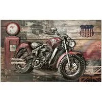 Red Beast Picture Metal Wall Art - Red