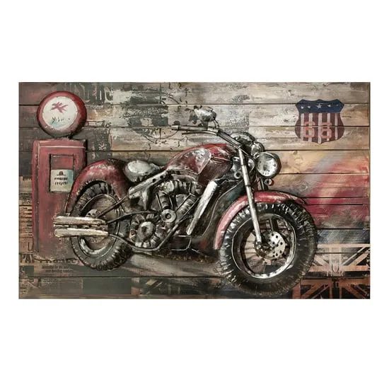 Red Beast Picture Metal Wall Art - Red