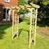 Redbridge Large Garden Arch with Trellis - Natural Wood