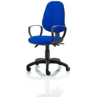 Redmon Office Chair with Loop Arms - Blue, Fabric