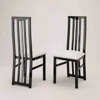 Regal Dining Chairs in Pair - Black, Beech