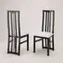 Regal Dining Chairs in Pair - Black, Beech