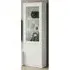 Regal Display Cabinet with LED - White, High Gloss