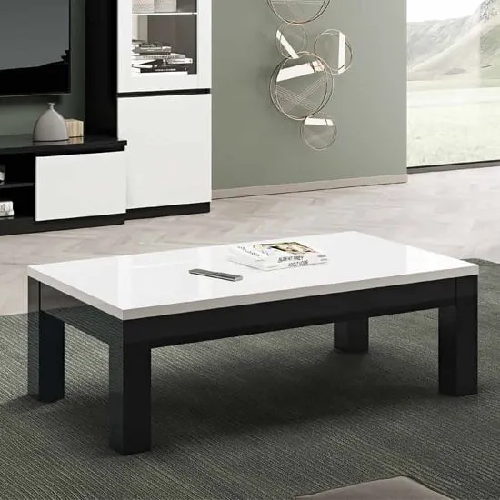 Regal Large Coffee Table High Gloss - White, MDF