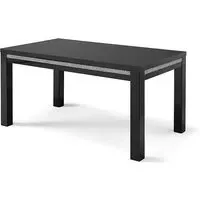 Regal Large Dining Table - Black, MDF