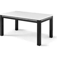 Regal Large Dining Table - Black White, MDF