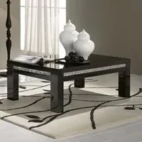 Regal Rectangular Coffee Table - Black, High Gloss Lacquer