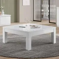 Regal Square Coffee Table High Gloss - White, MDF