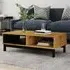Reggio Coffee Table with 2 Shelves - Oak, Pine Wood